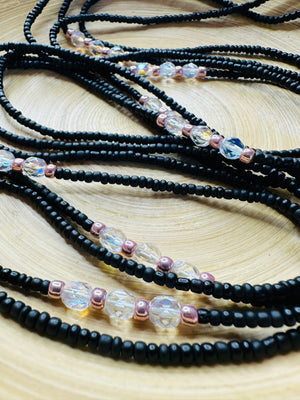 Black & Crystal Journey Beads