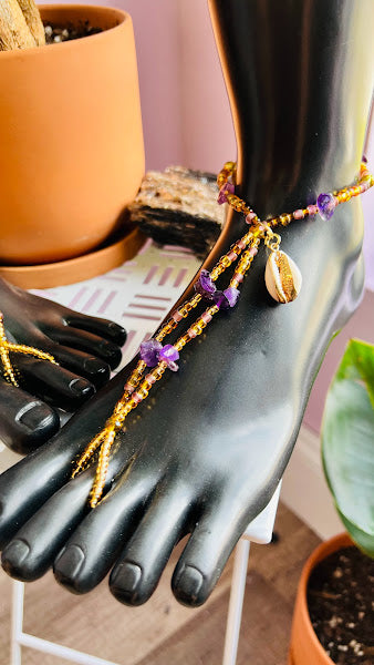 Journey Barefoot Sandals With Gemstones